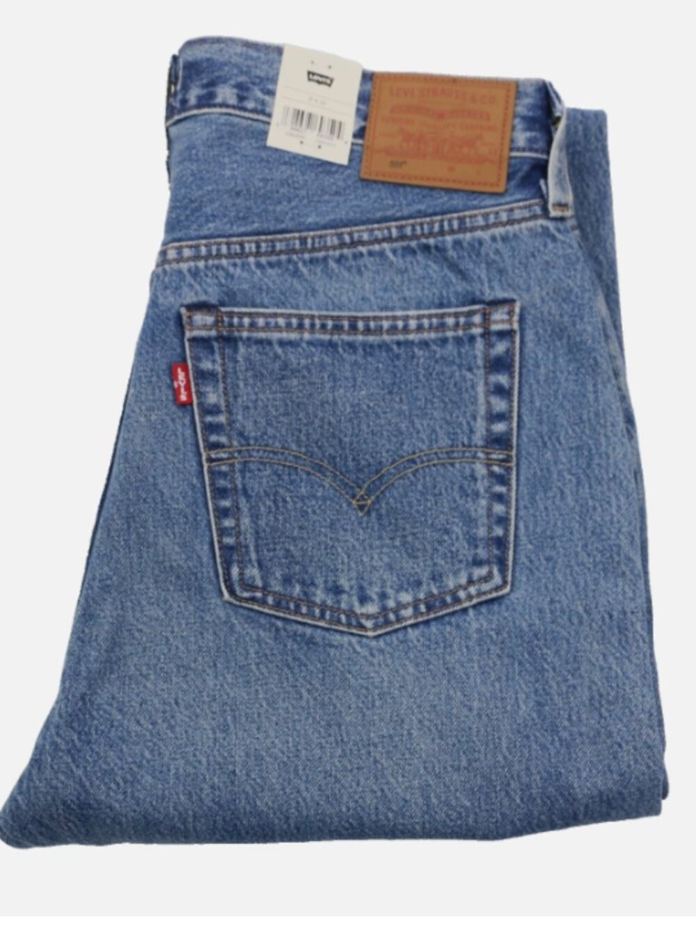 Levi's Premium 501 W28 L30 Selvedge Women's Jeans Medium Wash 100% Cotton New